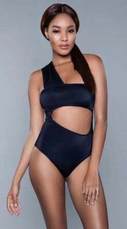 Be Wicked Kennedy One Piece Swimsuit -Bikini Essence Sales Store BW 1973 black front 2020JUN23576