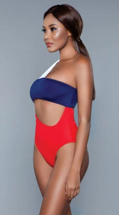 Be Wicked Kennedy One Piece Swimsuit -Bikini Essence Sales Store BW 1973 rwb side 2020JUN23576
