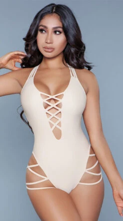 Be Wicked Amaya One Piece Swimsuit -Bikini Essence Sales Store BW 1977 nude front 2020JUN23576