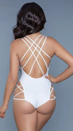 Be Wicked Amaya One Piece Swimsuit -Bikini Essence Sales Store BW 1977 white back 2020JUN23576