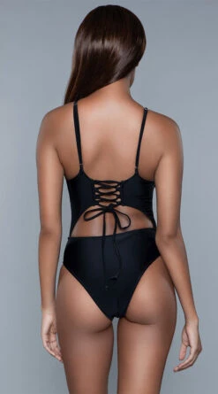 Be Wicked Alina One Piece Swimsuit -Bikini Essence Sales Store BW 1978 black back 2020JUN23576