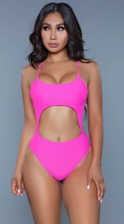 Be Wicked Alina One Piece Swimsuit -Bikini Essence Sales Store BW 1978 pink front2 2020JUN23576