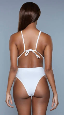 Be Wicked Trinity Tie One Piece Swimsuit -Bikini Essence Sales Store BW 1979 white back 2020JUN23576