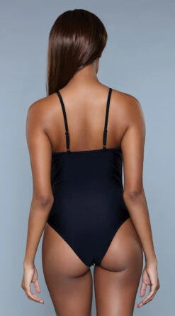 Be Wicked Delaney One Piece Swimsuit -Bikini Essence Sales Store BW 1983 black back 2020JUN23576