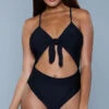 Be Wicked Delaney One Piece Swimsuit 2 Be Wicked Delaney One Piece Swimsuit -Bikini Essence Sales Store BW 1983 black front 2020JUN23576