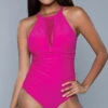 Be Wicked Briella One Piece Swimsuit -Bikini Essence Sales Store BW 1984 fuchsia front 2020JUN23576
