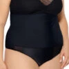 Plus Size Mesh Me High Waisted Swim Bottom 2 Plus Size Mesh Me High Waisted Swim Bottom -Bikini Essence Sales Store CD 53MM4046 BK1