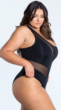 Plus Size Seychelles One Piece Swimsuit 7 Plus Size Seychelles One Piece Swimsuit -Bikini Essence Sales Store ES 6599X BLK 4 YANDY PS02172022