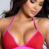 Yandy Tourmaline Triangle Bikini Top 2 Yandy Tourmaline Triangle Bikini Top -Bikini Essence Sales Store EY 4088T TOP RED PINK PS01292020 2