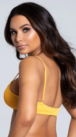 Yandy Salty Senorita String Bikini Top -Bikini Essence Sales Store EY 4116T TOP YELLOW PS01282020 6