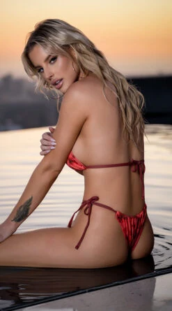 Yandy Do Or Dye String Bikini Bottom -Bikini Essence Sales Store EY 4165B 4 YANDY BRENNAH BLACK 2022