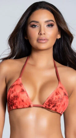 Yandy Do Or Dye String Bikini Top -Bikini Essence Sales Store EY 4165T TOP ORANGE PS01282020 2