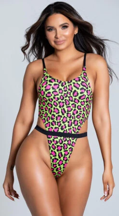 Yandy Cheetah Yourself High Cut One Piece Swimsuit