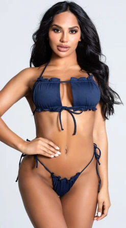 Yandy Stay Current Bikini Bottom -Bikini Essence Sales Store EY 4208T 4208B NAVY 3 PS12172020