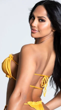 Yandy Stay Current Halter Bandeau Top -Bikini Essence Sales Store EY 4208T TOP YELLOW 10 PS12172020