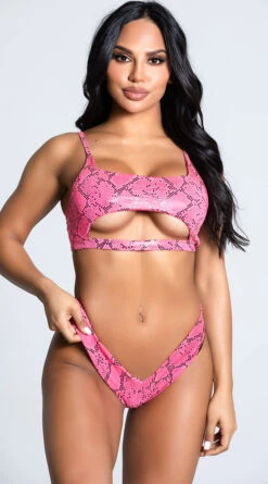 Yandy Craving Cobra Bikini Bottom -Bikini Essence Sales Store EY 4214T 4214B PINK 1 PS12172020