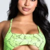Yandy Craving Cobra Bikini Top -Bikini Essence Sales Store EY 4214T TOP GREEN 1 PS12172020