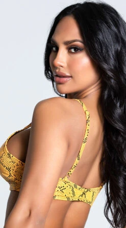 Yandy Craving Cobra Bikini Top -Bikini Essence Sales Store EY 4214T TOP YELLOW 9 UPDATED PS12172020