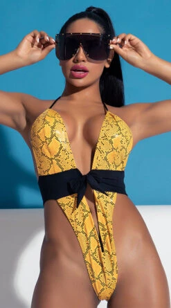 Yandy Golden Hour Cobra One Piece Swimsuit -Bikini Essence Sales Store EY 4217 PS12182020 EDS 104