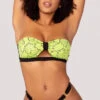 Yandy Snake Charmer Bandeau Top -Bikini Essence Sales Store EY 4218T EY 4218B YANDY SNAKE BIKINI SWIMSUIT GREEN 20 1