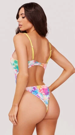Yandy Old Habits Dye Hard One Piece Swimsuit -Bikini Essence Sales Store EY 4223 YANDY ONE PIECE SWIMSUIT RAINBOW TIE DYE 1385