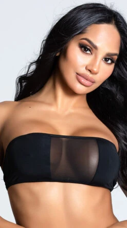 Yandy Beach You To It Bandeau Top -Bikini Essence Sales Store EY 4224T TOP BLACK 12 PS12172020