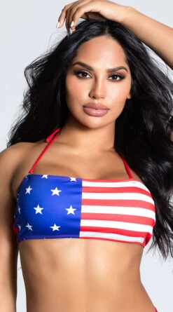 Yandy Pride Or Die Bandeau Top -Bikini Essence Sales Store EY 4227T TOP AMERICA 1 PS12172020