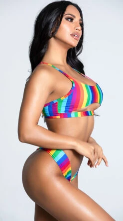 Yandy Dare To Love Bikini Bottom -Bikini Essence Sales Store EY 4231T 4231B RNBW 6 PS12172020