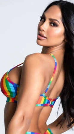 Yandy Dare To Love Bikini Top -Bikini Essence Sales Store EY 4231T TOP RNBW 9 PS12172020