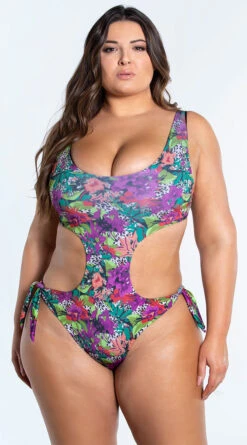 Yandy Plus Size Tropical Oasis One Piece Swimsuit -Bikini Essence Sales Store EY 4301X 2 YANDY PS02172022