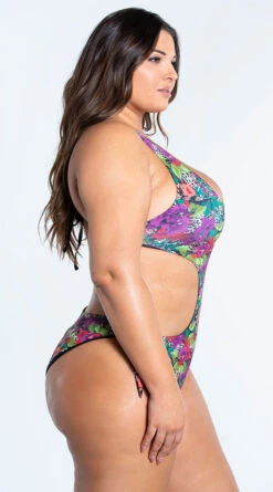 Yandy Plus Size Tropical Oasis One Piece Swimsuit -Bikini Essence Sales Store EY 4301X 6 YANDY PS02172022