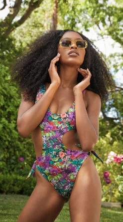 Yandy Tropical Oasis One Piece Swimsuit -Bikini Essence Sales Store EY 4301 3 EDS Yandy 2022EVERGREEN