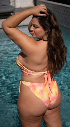 Yandy Plus Size West Coast Sunshine One Piece Swimsuit -Bikini Essence Sales Store EY 4310 TIEDYE 3 EDS YANDY 2022SWIM