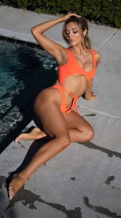 Yandy Cruiser Babe One Piece Swimsuit -Bikini Essence Sales Store EY 4316 ORG 1 EDS YANDY 2022SWIM