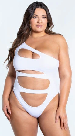 Yandy Plus Size Poolside Pleasure One Piece Swimsuit 22 Yandy Plus Size Poolside Pleasure One Piece Swimsuit -Bikini Essence Sales Store EY 4321X WHT 2 YANDY PS02172022