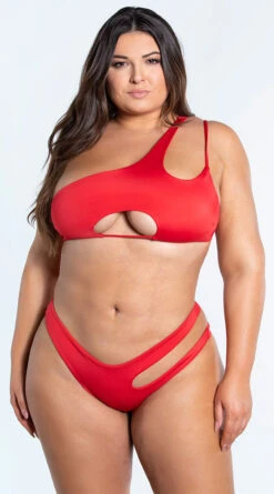 Yandy Plus Size Double Strapped Bikini Bottom 11 Yandy Plus Size Double Strapped Bikini Bottom -Bikini Essence Sales Store EY 4322TX 4322BX RED 2 YANDY PS02172022