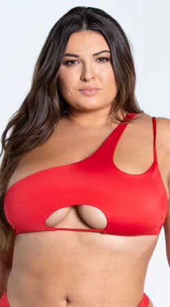 Yandy Plus Size Double Strapped Bikini Top 11 Yandy Plus Size Double Strapped Bikini Top -Bikini Essence Sales Store EY 4322TX TOPX RED 2 YANDY PS02172022 copy