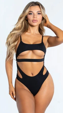 Yandy Yacht Today One Piece Swimsuit -Bikini Essence Sales Store EY 4326 BLK 2 YANDY PS02172022
