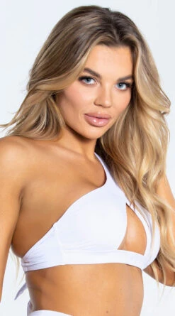 Yandy One Shoulder White Basic Bikini Top 6 Yandy One Shoulder White Basic Bikini Top -Bikini Essence Sales Store EY 4329T TOP WHT 6 YANDY PS02172022 copy