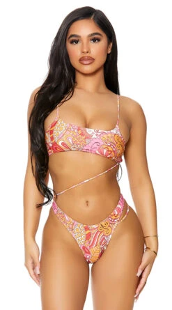 Forplay Bonaire One Piece Swimsuit -Bikini Essence Sales Store FP 441411 raspberry alt3 lg 2021APR29176