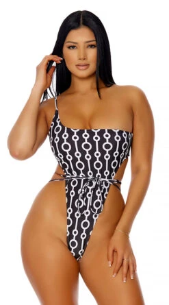 Forplay Turks And Caicos Patterned One Piece Swimsuit 9 Forplay Turks And Caicos Patterned One Piece Swimsuit -Bikini Essence Sales Store FP 442309 BLKB 5 2022MARCH47755