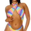 Forplay Haiti Rainbow One Piece Swimsuit -Bikini Essence Sales Store FP 442311 PIT 1 2022MARCH47755