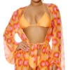 Forplay Cover Me Colorful Mesh Kimono -Bikini Essence Sales Store FP 442313 GRP 5 2022MARCH47755