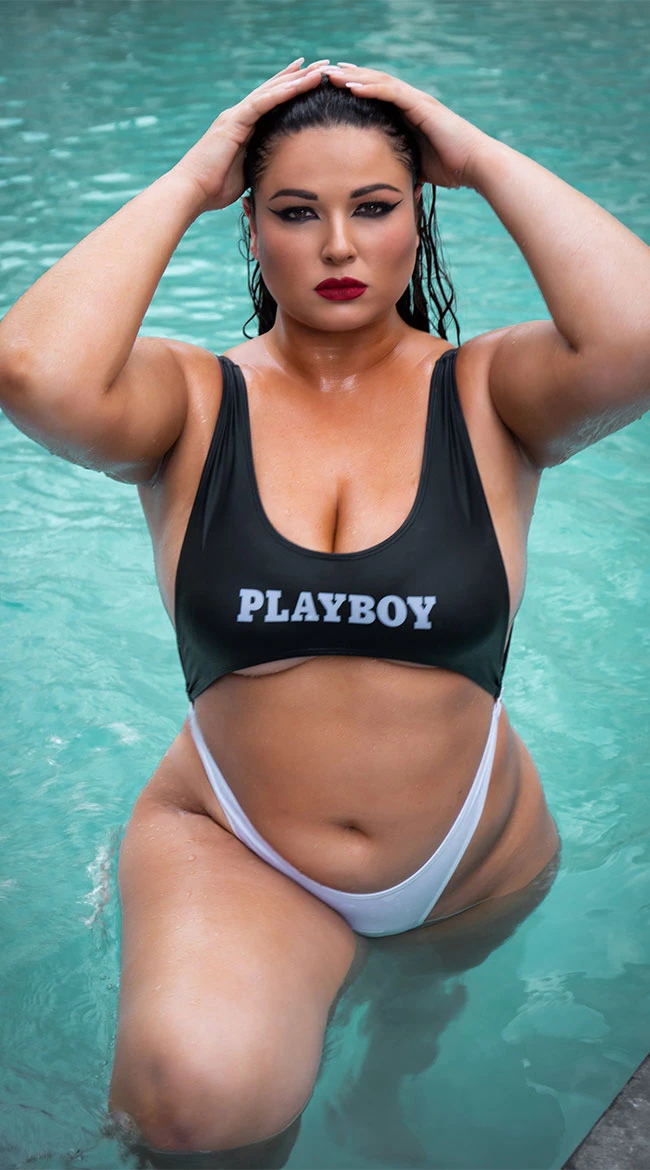 Playboy Plus Size Easy Like 80's One Piece 6 Playboy Plus Size Easy Like 80's One Piece - Image 4