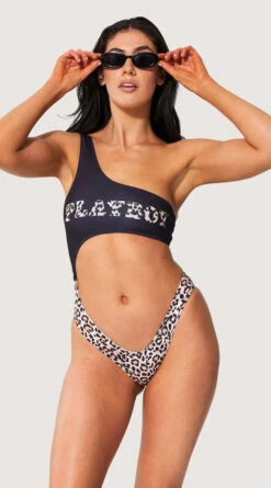 Playboy Retro Leopard One Piece Swimsuit -Bikini Essence Sales Store PB EY4340 MULTI F 2022JUNE48744